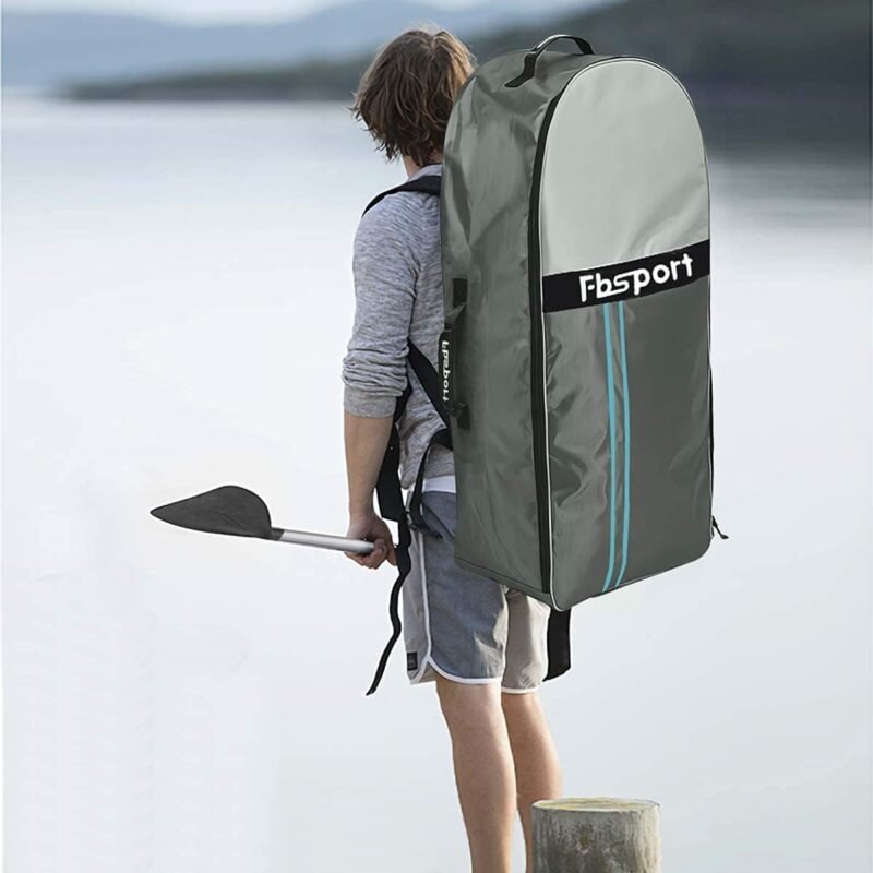 FBSPORT Aufblasbares SUP Board, Stand Up Paddling Board, Aufblasbare Stand Up Paddle Board für Stand-Up Paddling 15CM Dick, Surfbrett Kit mit Verstellbares Aluminium SUP Paddel+Pumpe