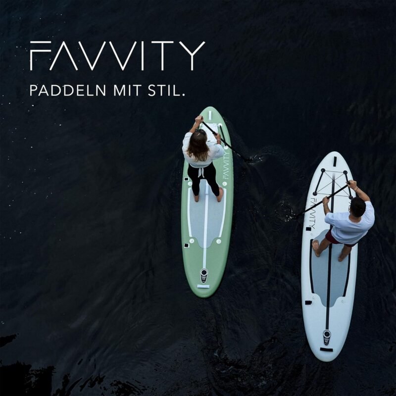 Stand-Up Paddling Board aufblasbar - Stilvoll Sub ultraleichtes SUP-Board | SUP Board Set Halb-Carbon 150kg Allrounder Stand-up Paddle-Board | Standup Paddle Board - FAVVITY